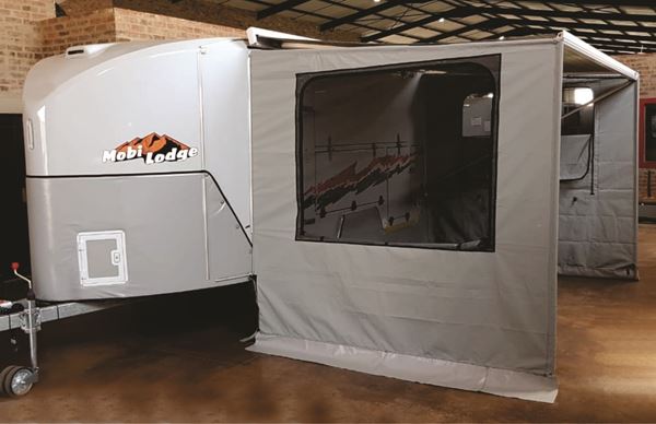 Picture of Custom SP2AD kit with 2x side panels with windows & draft skirt for use with or without crank awning